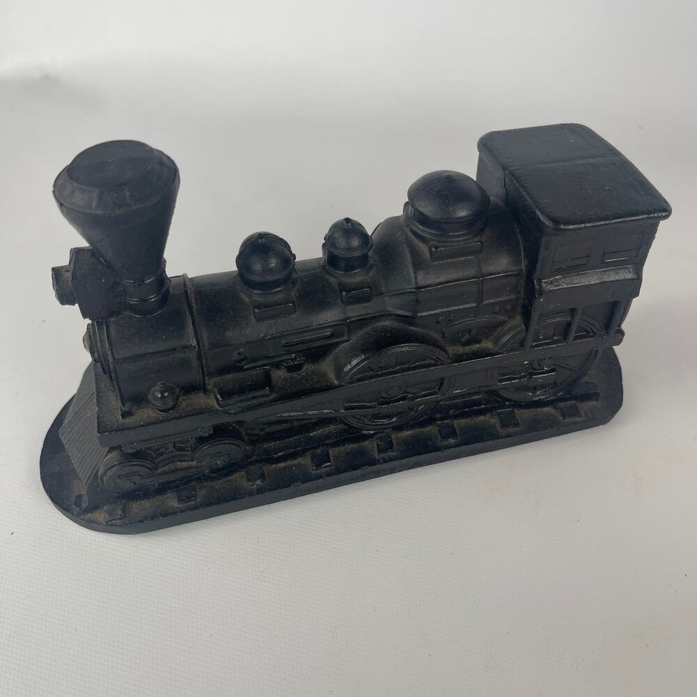 Vintage Black Pressed Coal Souvenir Train Figurine V.C.P.